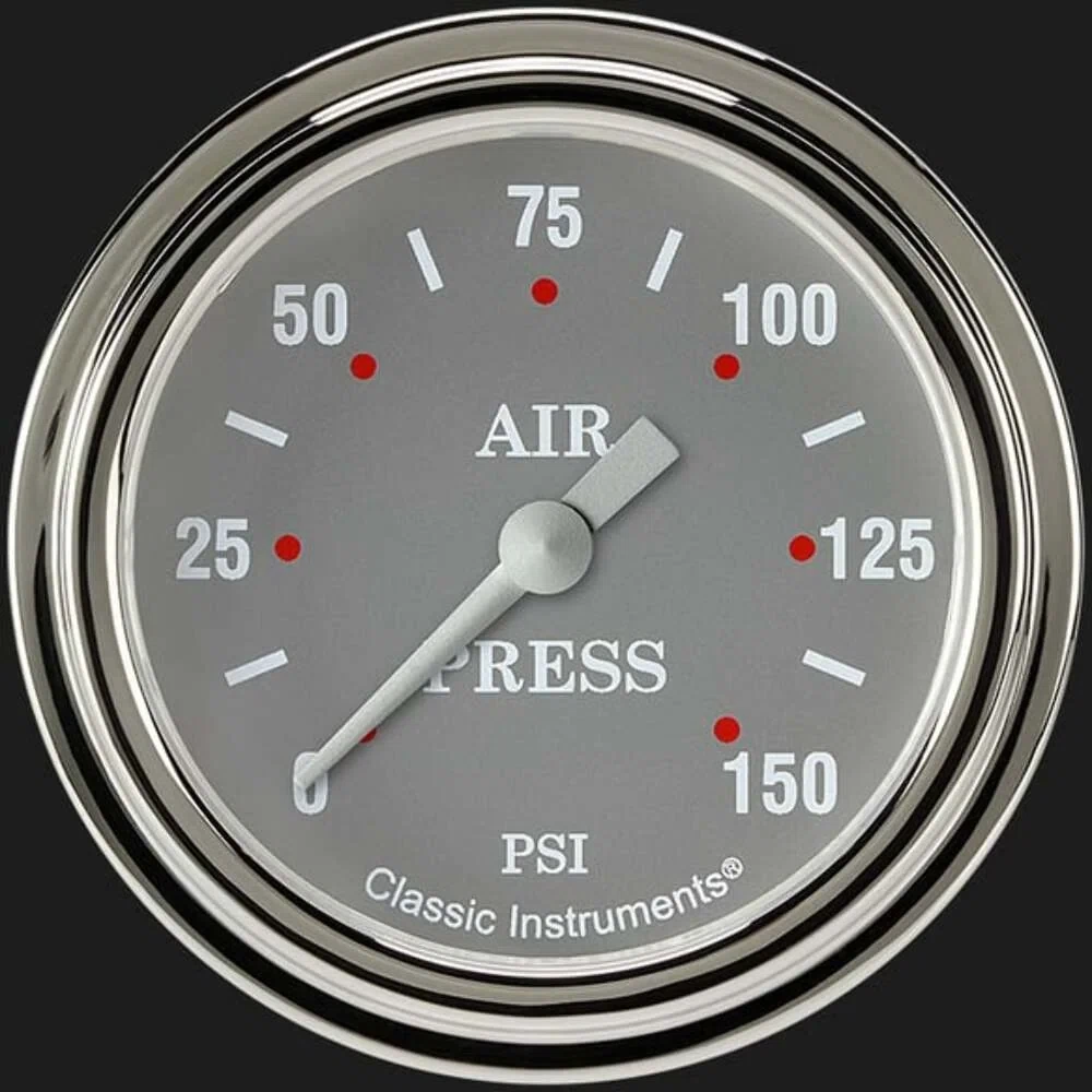 Silver Gray 2 5_8_ Air Pressure Gauge SG318SLF